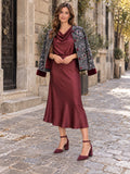 Giacca con fiori ricamatI in paillettes