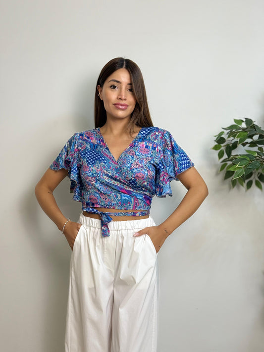 copri spalla portafoglio con volant Ibiza