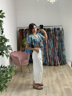 Pantalone con cucitura al ginocchio