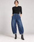 Jeans Blu Scuro Balloon