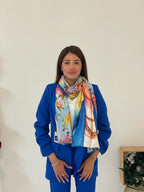Foulard in viscosa bi-fantasia