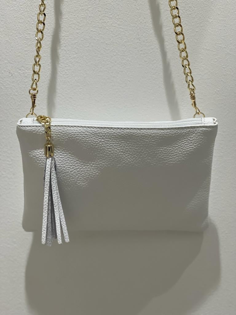 Mini pochette in vera pelle