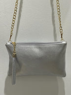 Mini pochette in vera pelle