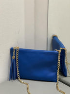 Mini pochette in vera pelle