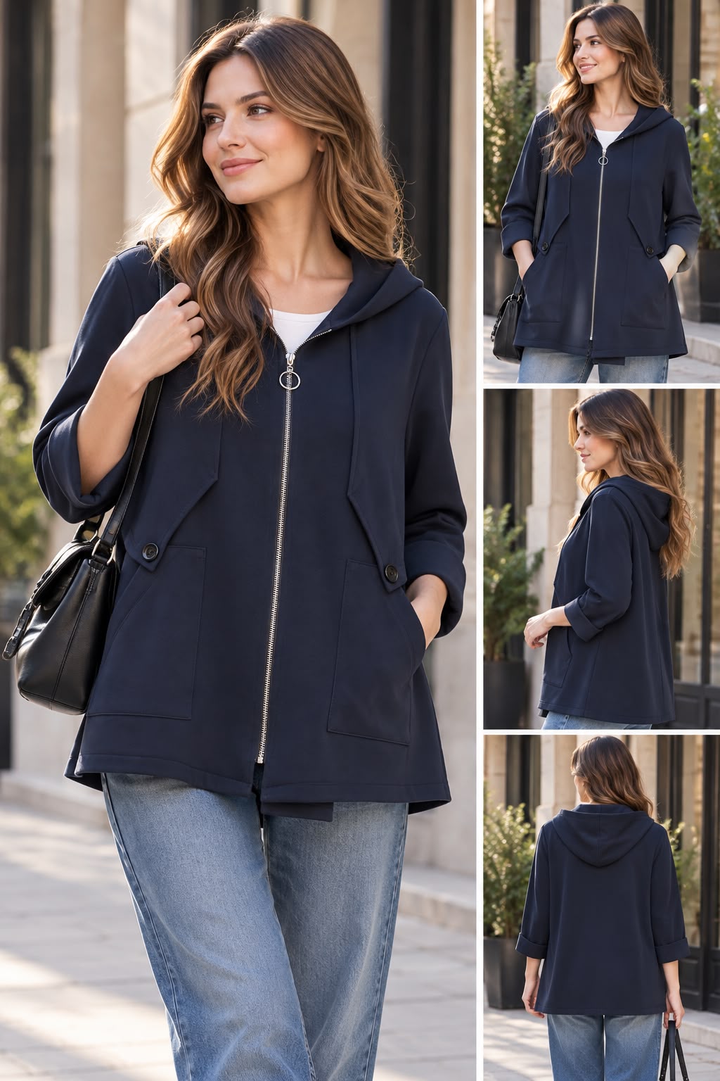 Felpa Stile Sportivo Chic