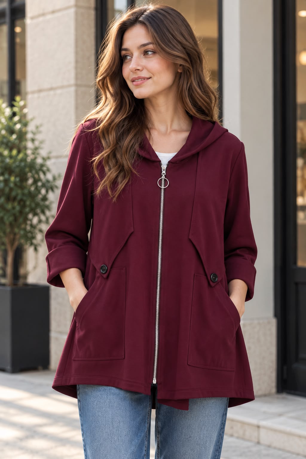 Felpa Stile Sportivo Chic