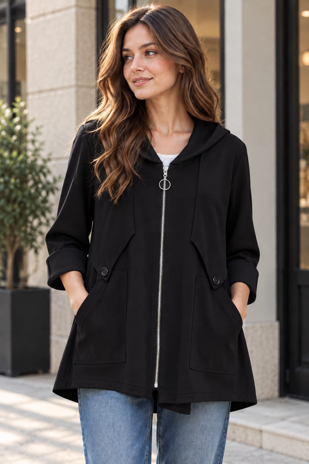 Felpa Stile Sportivo Chic