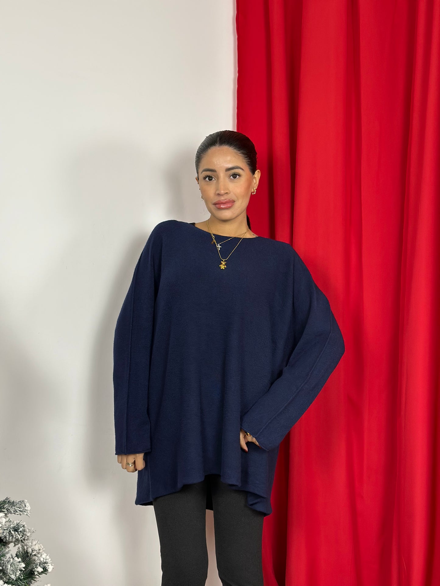 Girocollo Spalle Cadenti Over