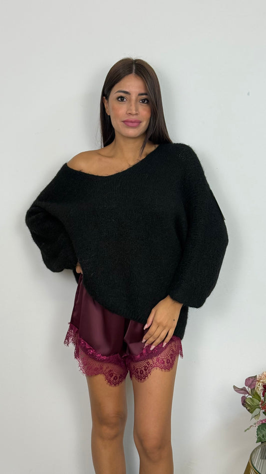 Short con pizzo
