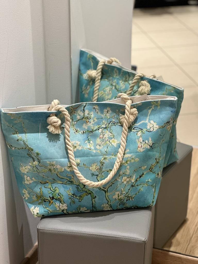 Borsa da mare con dipinto