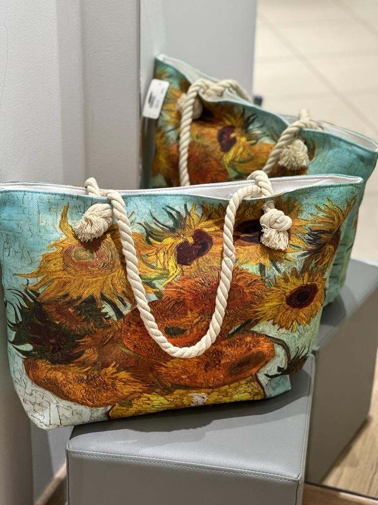 Borsa da mare con dipinto