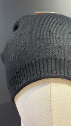 Cappello con Glitter Misto Cashmere