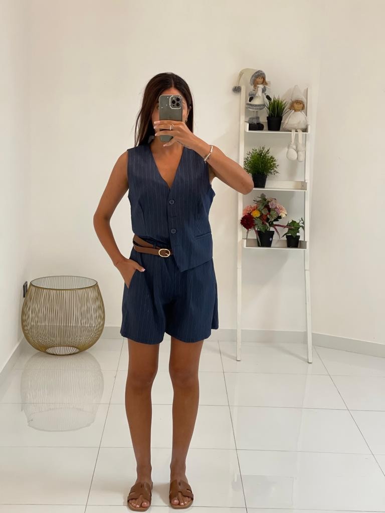 Shorts gessato