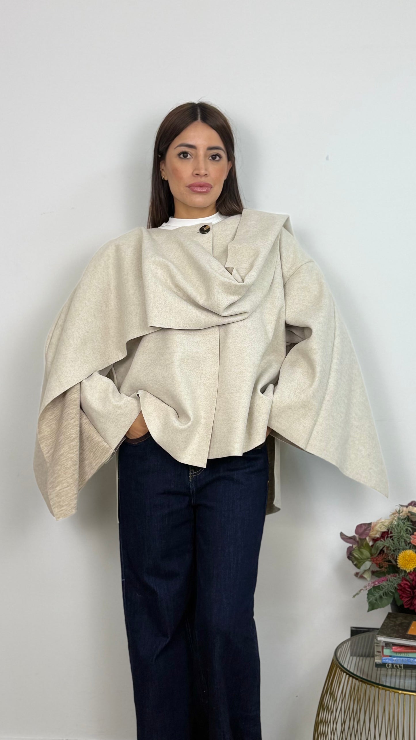 Giacca Mantello in Panno