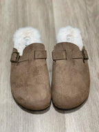 Ciabatte boston con pelo