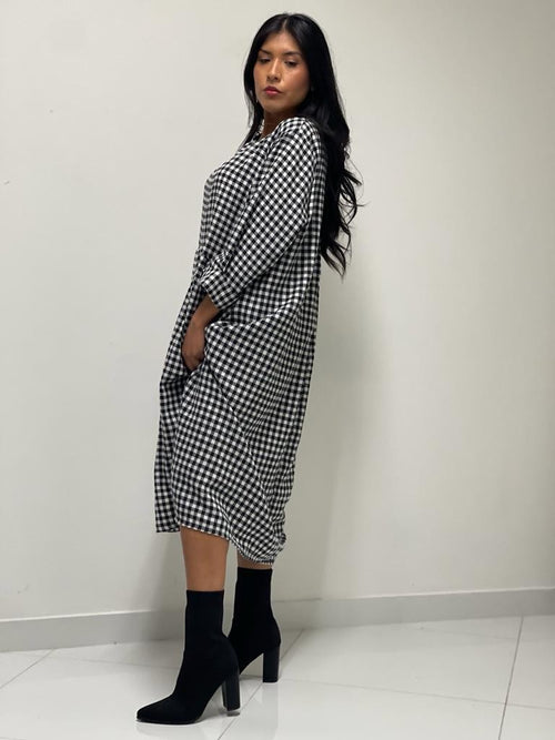 Abito a quadrettini 158C
