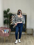 Cardigan a Righe