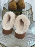 Ciabatta con pelo platform