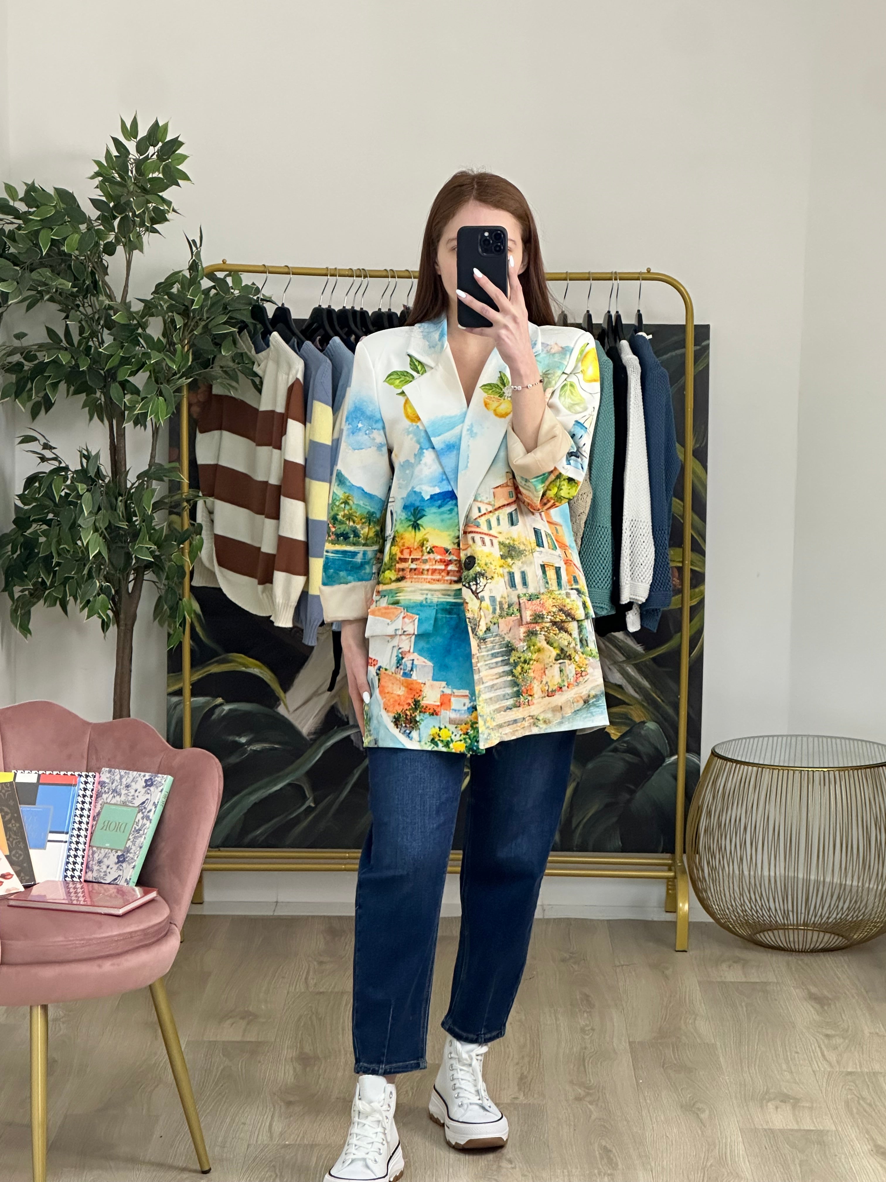 Giacca Spallone  con Design