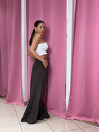 Pantalone a palazzo di lino