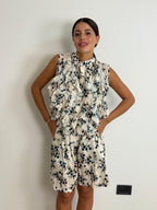 Canotta camicia con volant Liliana
