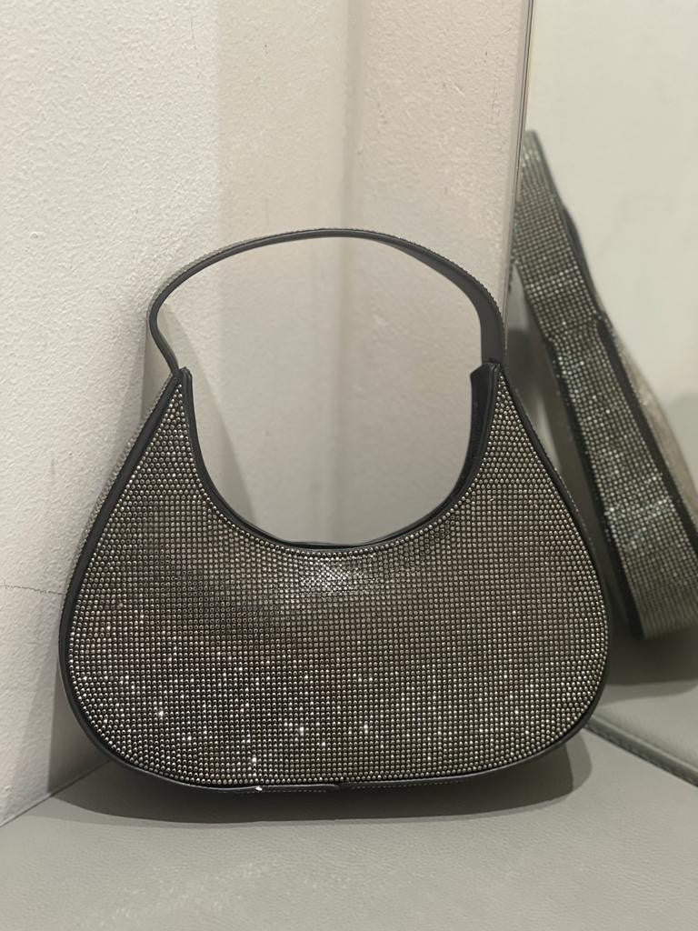 Borsa a mano strass