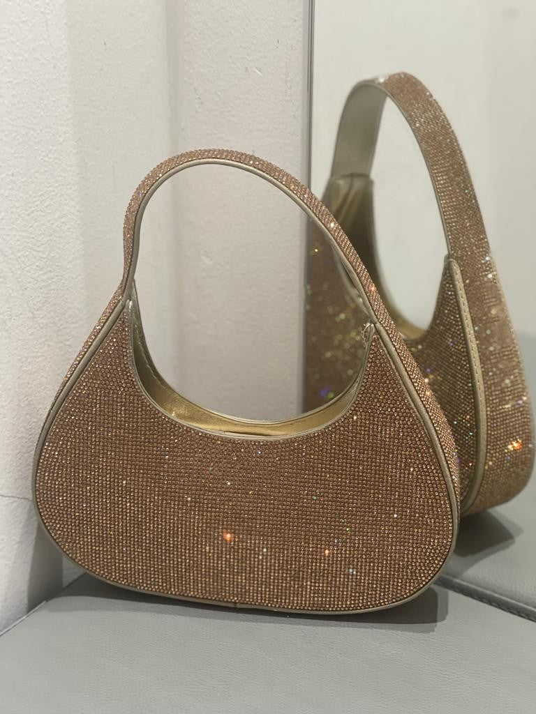 Borsa a mano strass