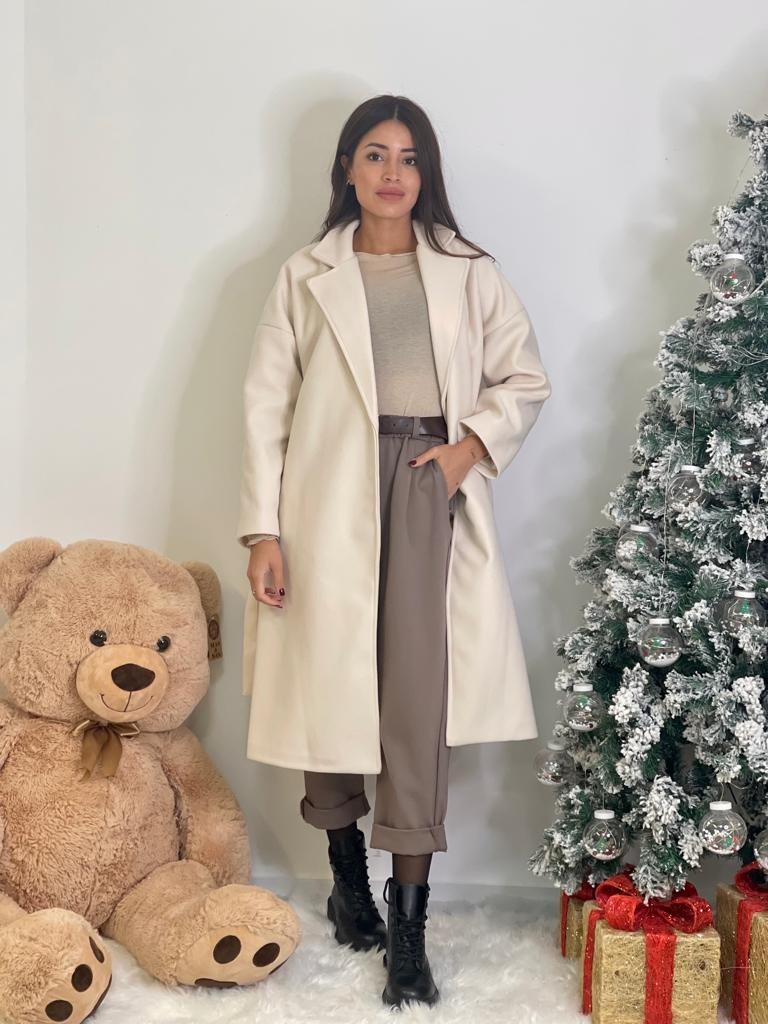 Cappotto con laccio