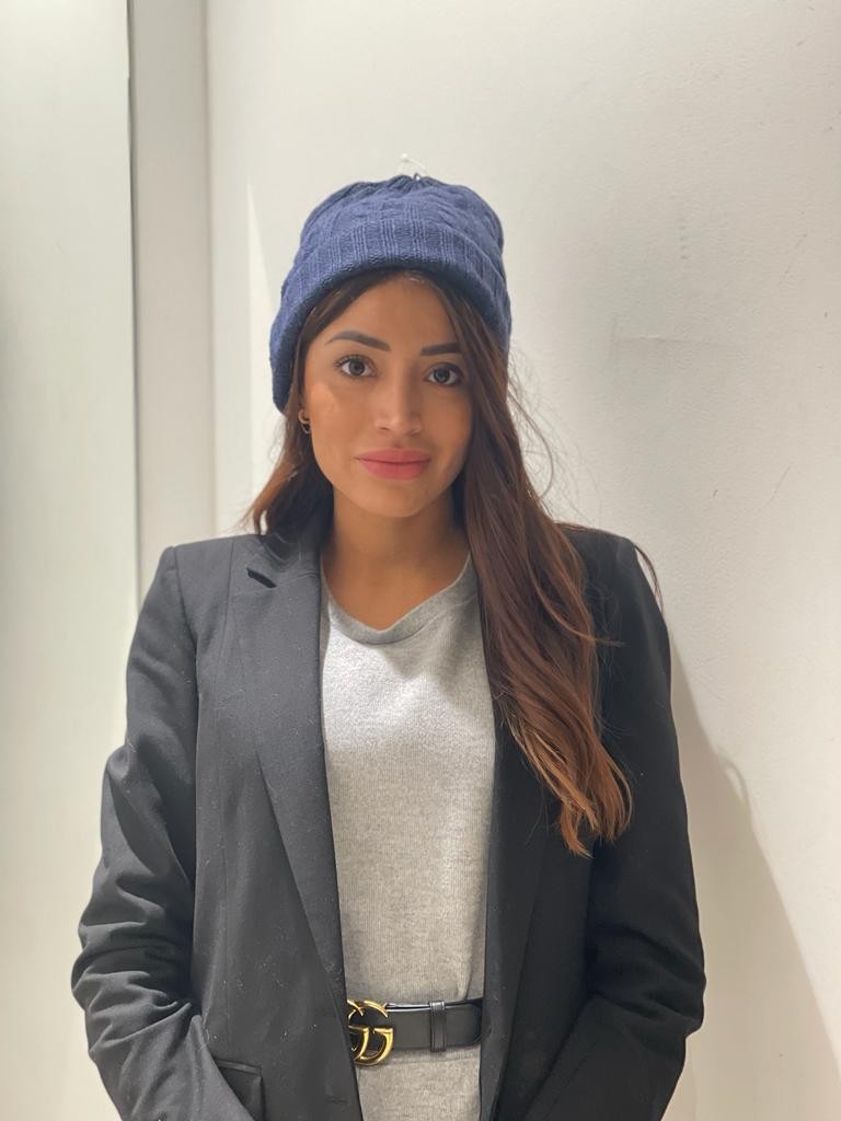 Cappello intrecciato misto cashmere