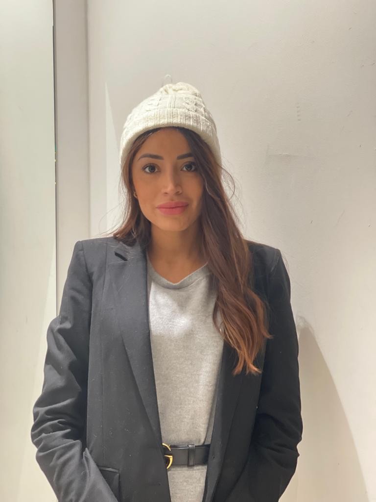 Cappello intrecciato misto cashmere