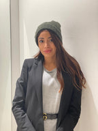 Cappello intrecciato misto cashmere