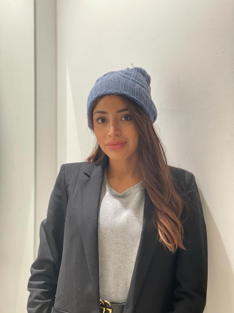 Cappello intrecciato misto cashmere