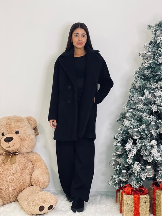 Cappotto doppiopetto foderato