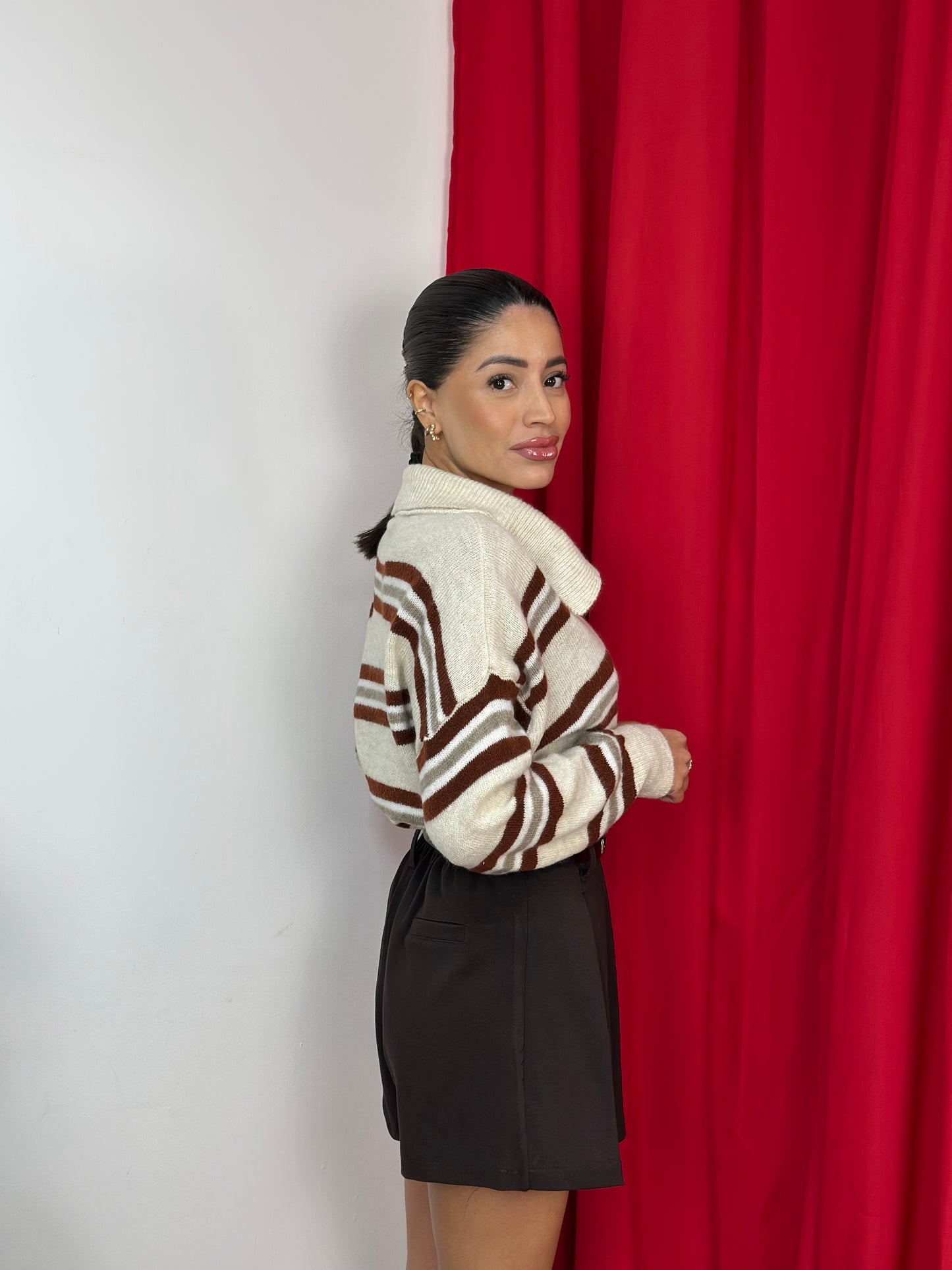 Minigonna pantaloncino plissettato