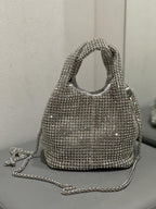 Borsa secchiello con strass