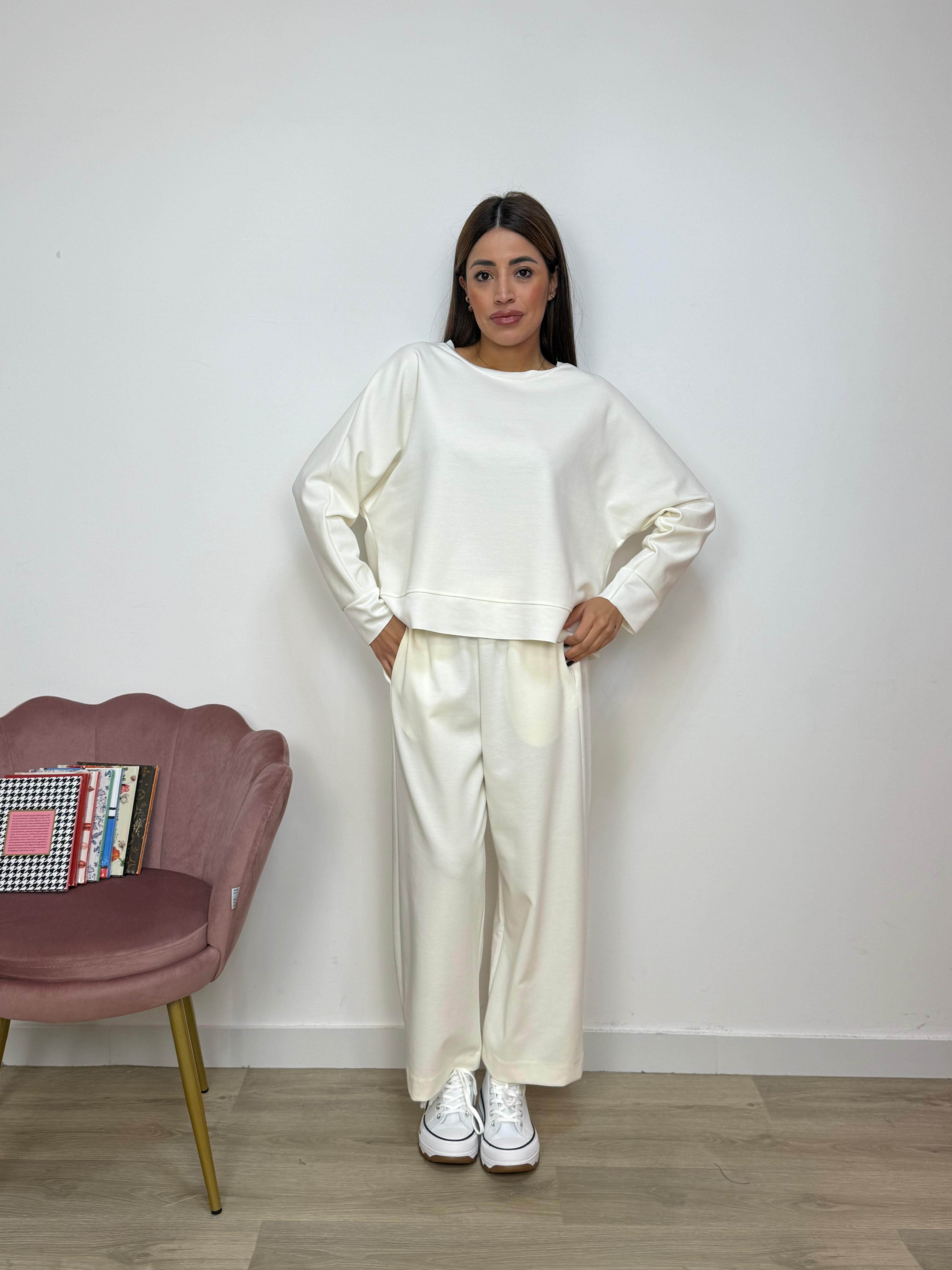 Pantalone Simple con Elastico in Vita