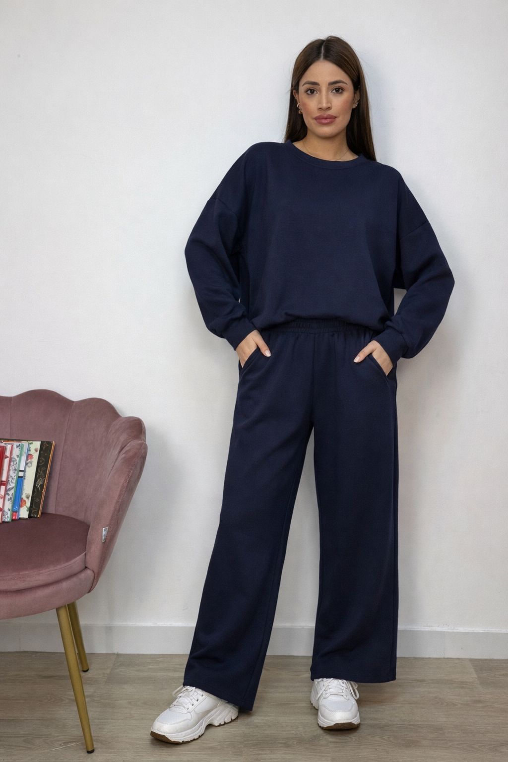 Pantalone Simple con Elastico in Vita