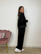 Pantalone Simple con Elastico in Vita