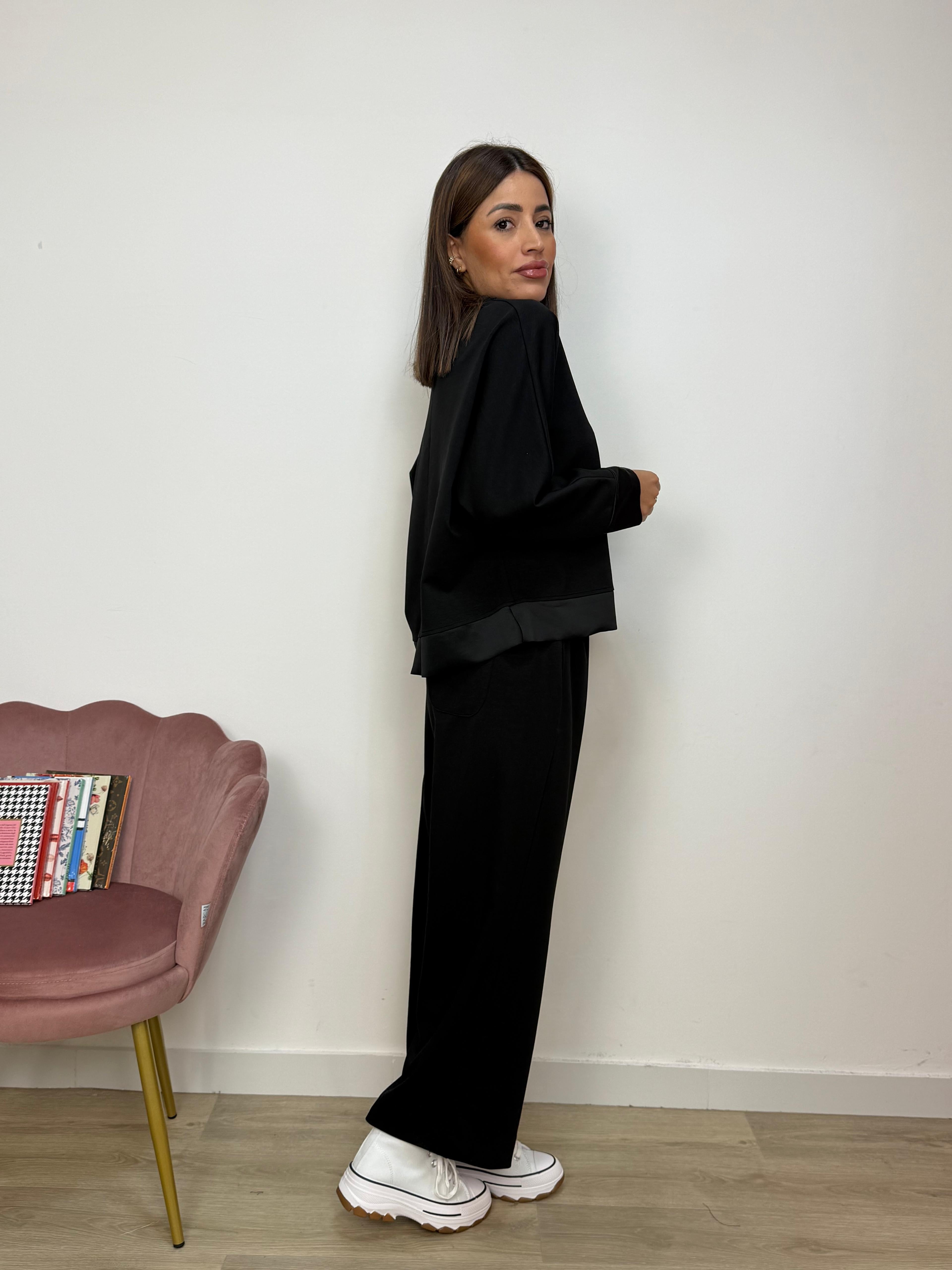 Pantalone Simple con Elastico in Vita