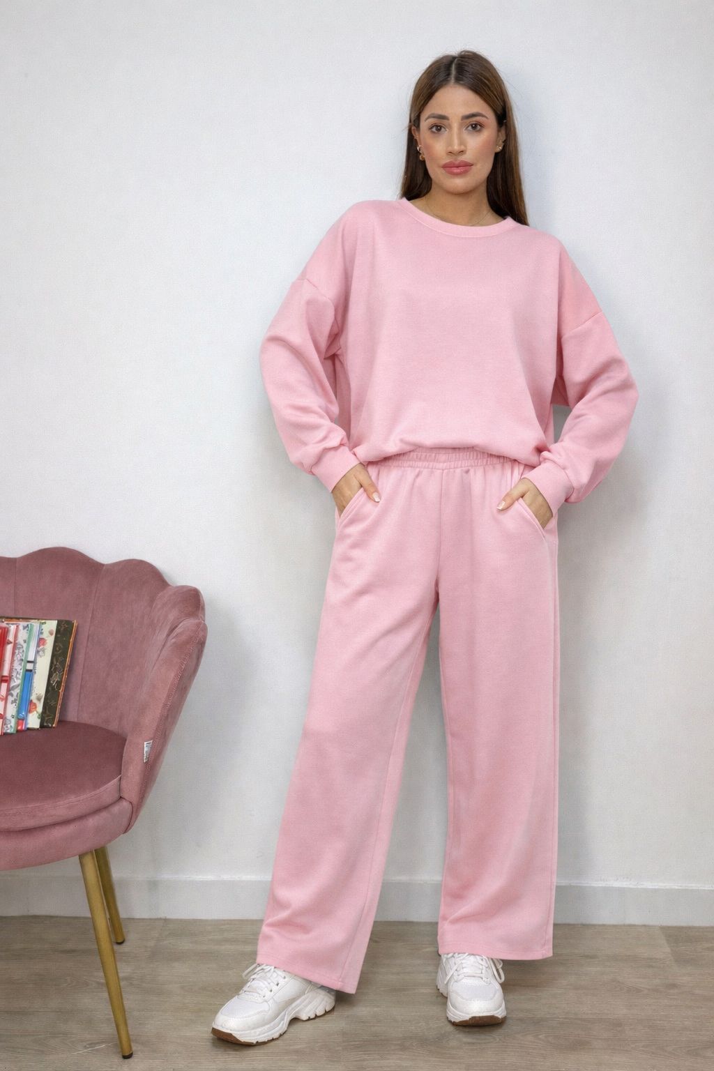 Pantalone Simple con Elastico in Vita