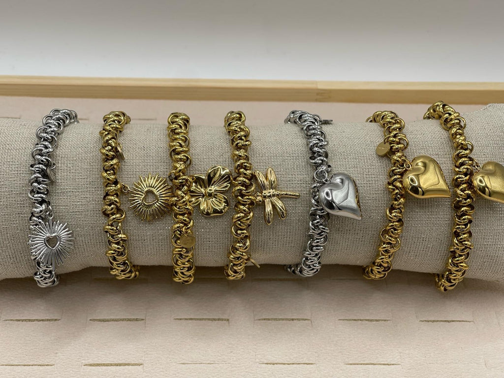 BRACCIALETTO A RONDELLE ACCIAIO