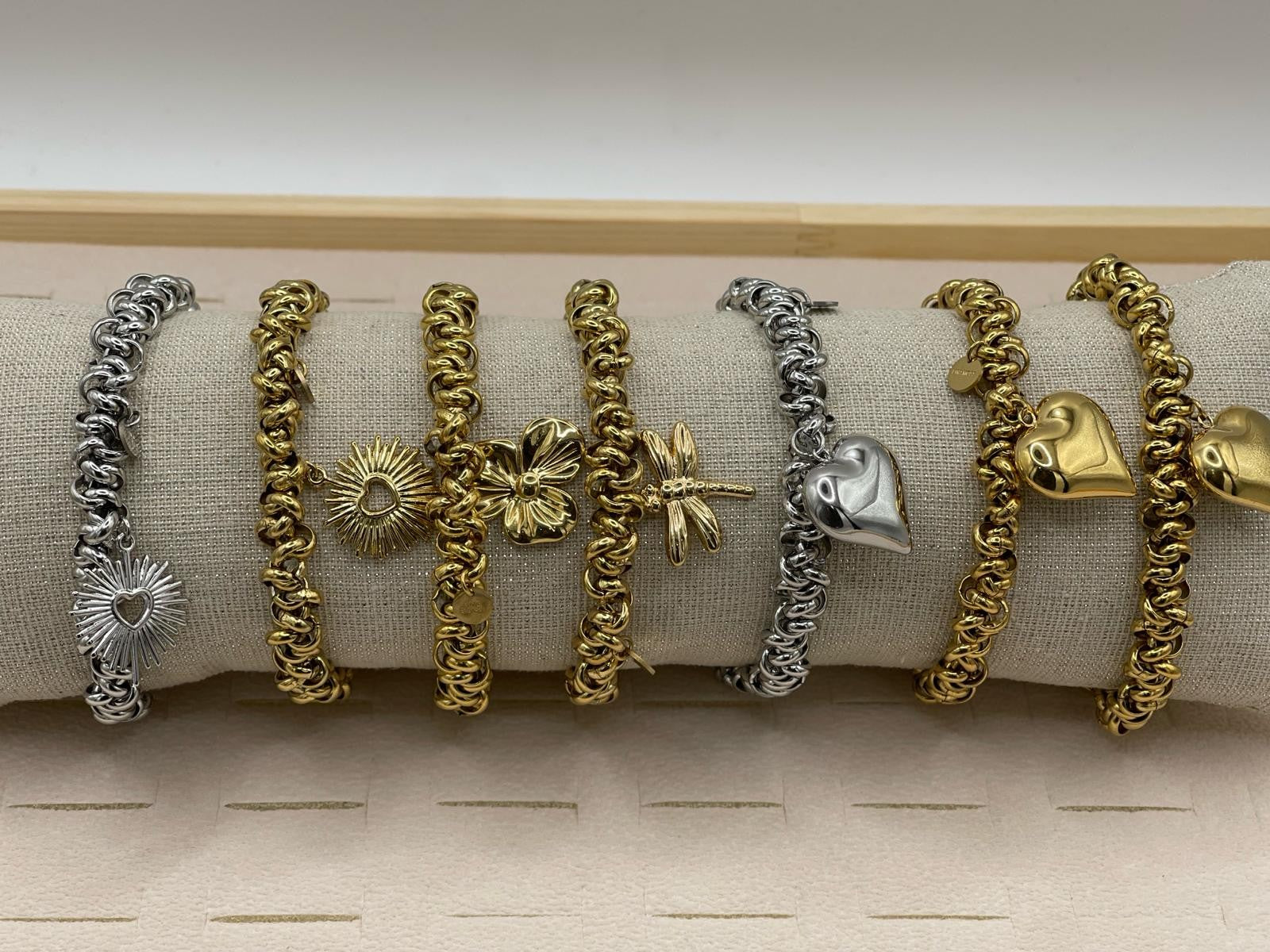 BRACCIALETTO A RONDELLE ACCIAIO