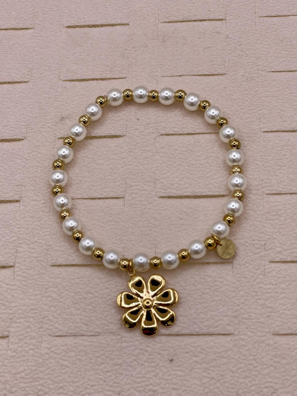 BRACCIALETTI PERLINE ACCIAIO