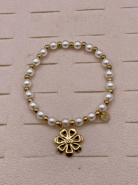 BRACCIALETTI PERLINE ACCIAIO