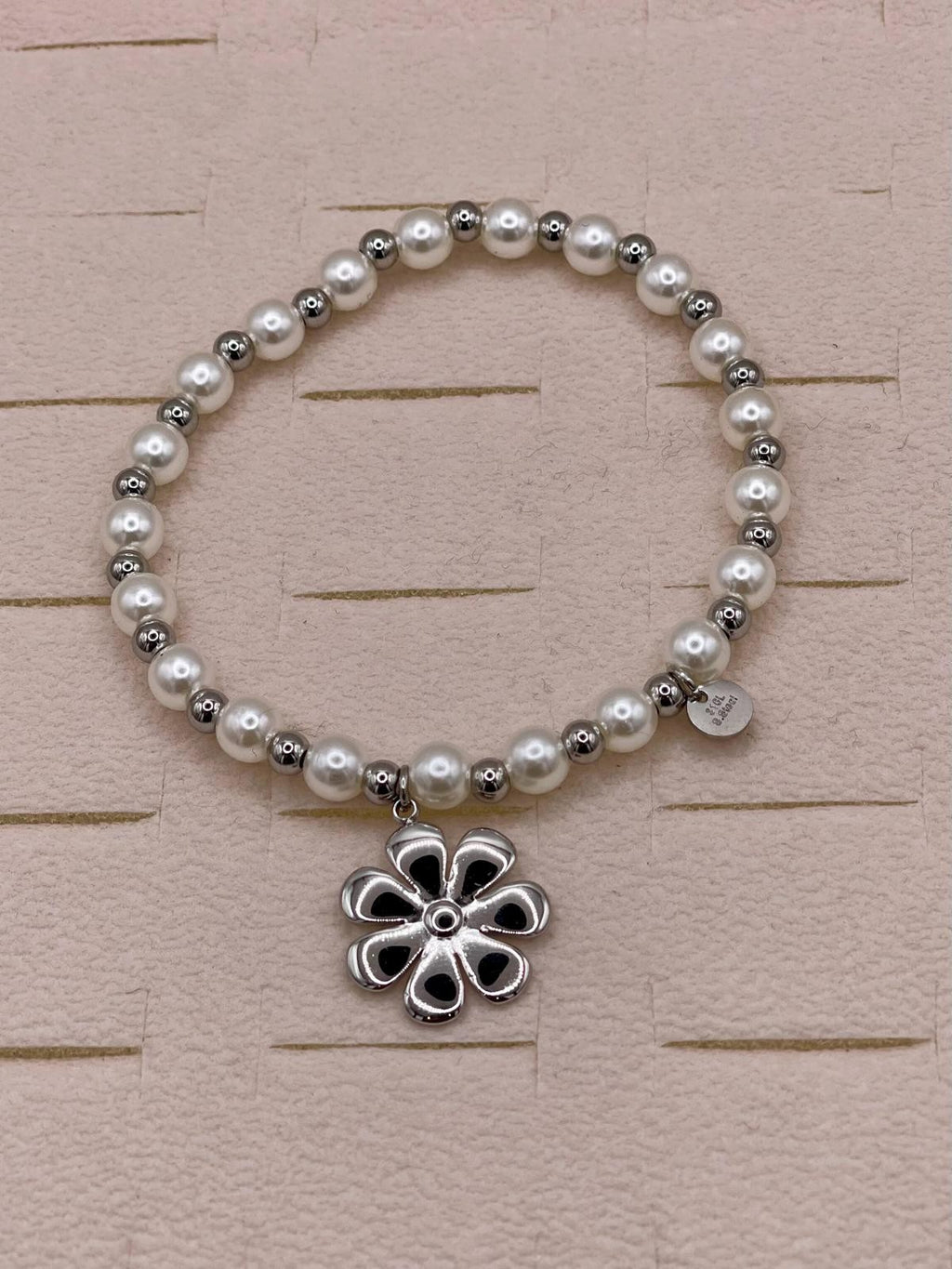 BRACCIALETTI PERLINE ACCIAIO
