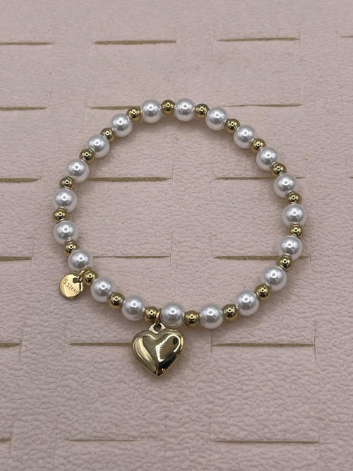 BRACCIALETTI PERLINE ACCIAIO