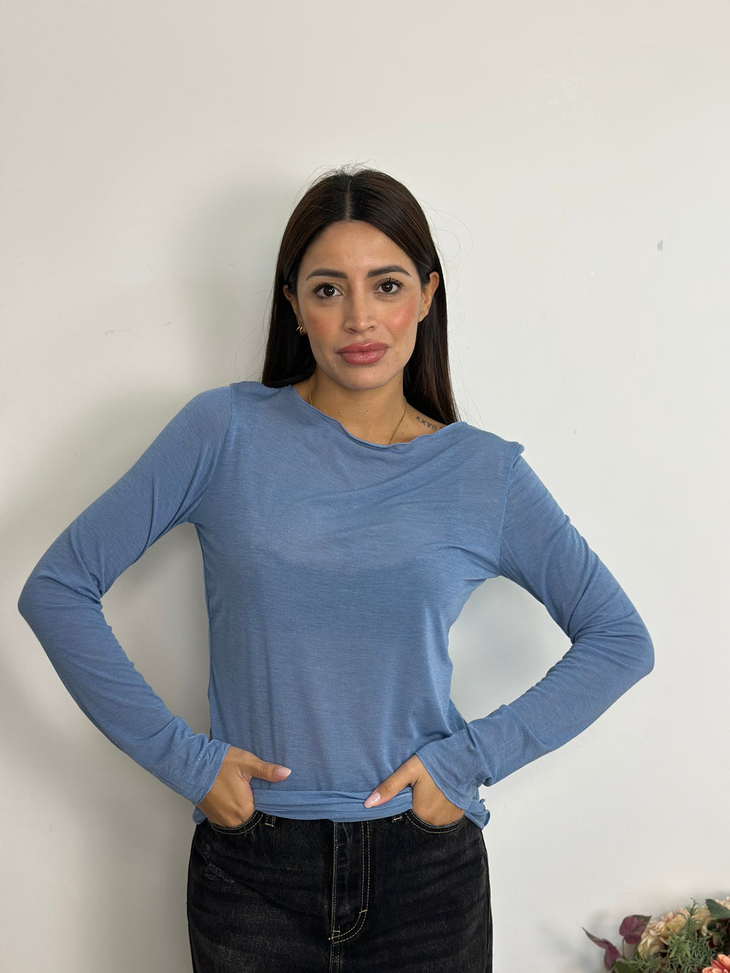 Maglietta Misto Cashmere Over