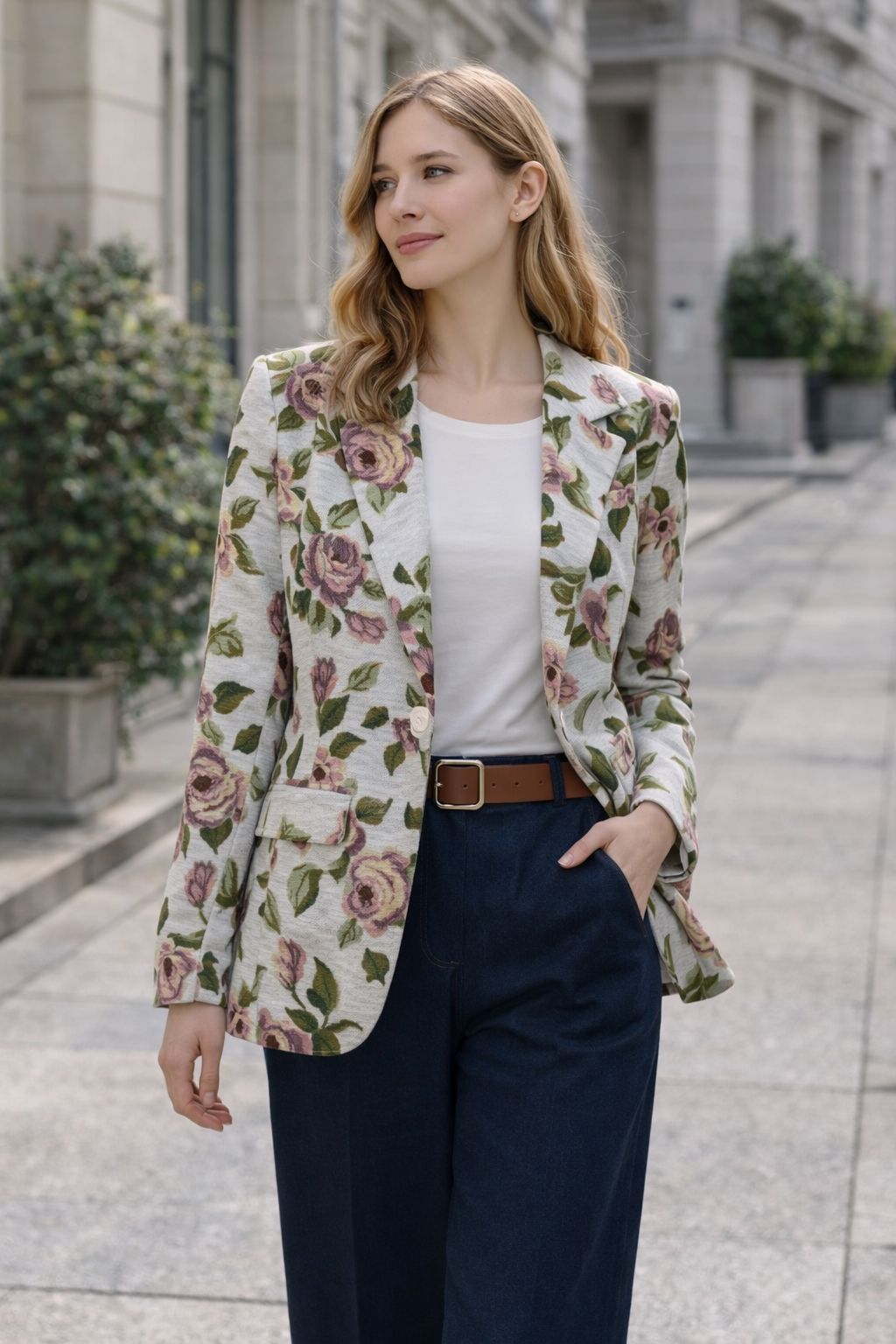 Giacca Blazer Floreale