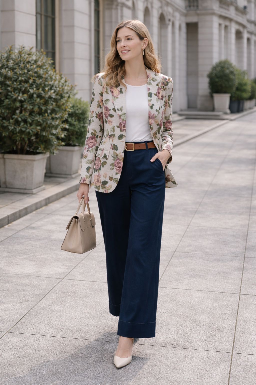 Giacca Blazer Floreale