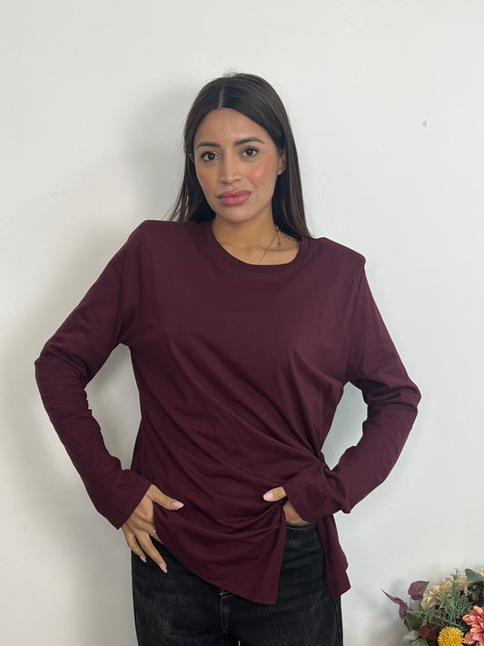 Maglia con Spalline con Lato Nodo Lumina